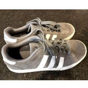 Adidas Kid's Daily 2.0 Suede Gray White Size 4y